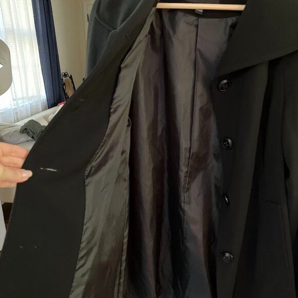 London Fog  Velvet Cuff Pea Coat/ Rain Coat NWoT - Picture 9 of 11